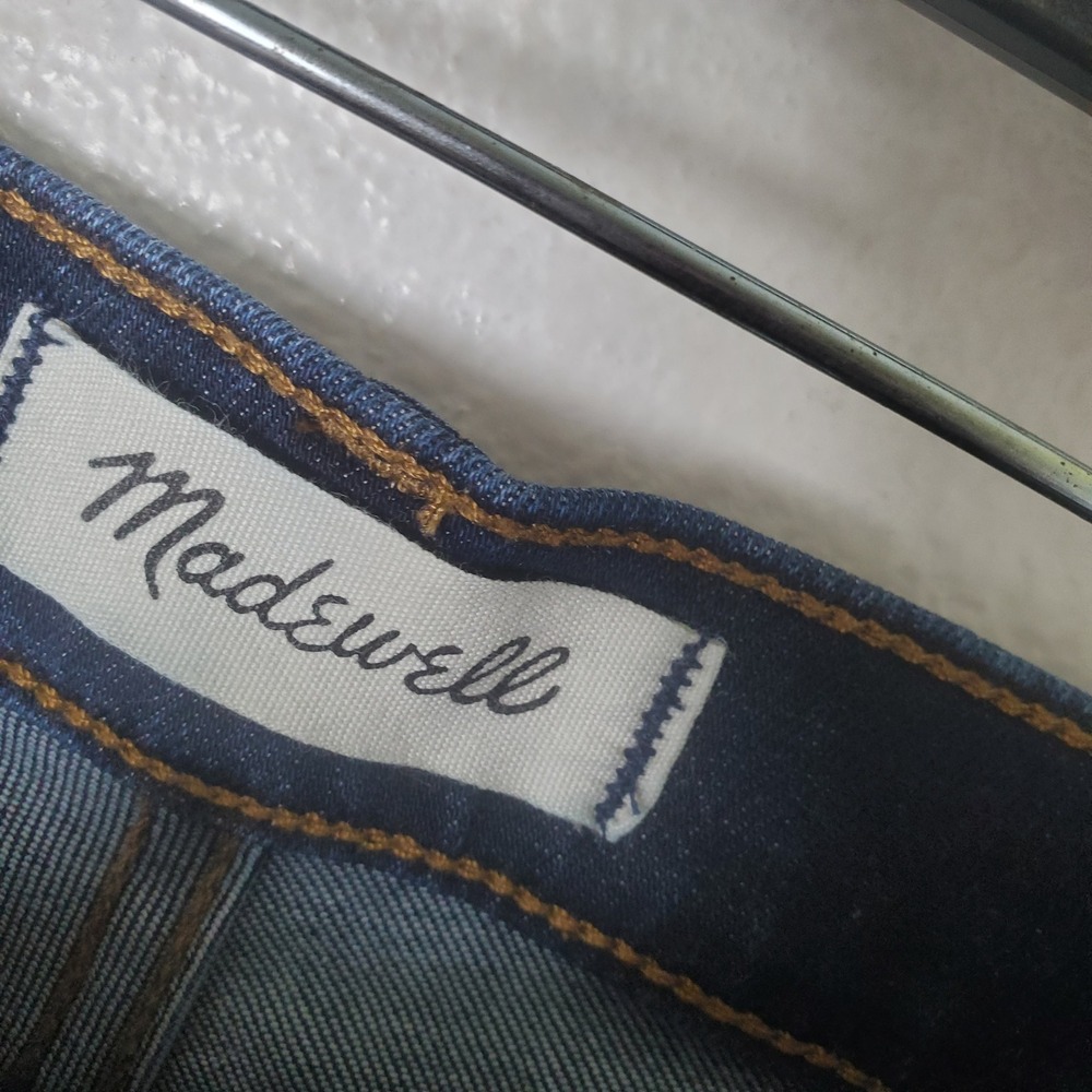 Madewell 9 Inch High Rise Skinny Jeans Dark Wash Blue Denim F8990 Womens Size 31 - Picture 9 of 12